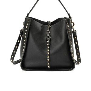 Tiffany and Fred Paris Leather Studded Hobo Bag